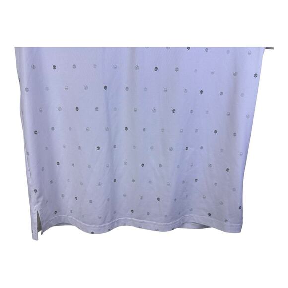 Hoolie Golf Polo Shirt White Size Medium Skulls Made in the USA - Picture 3 of 12